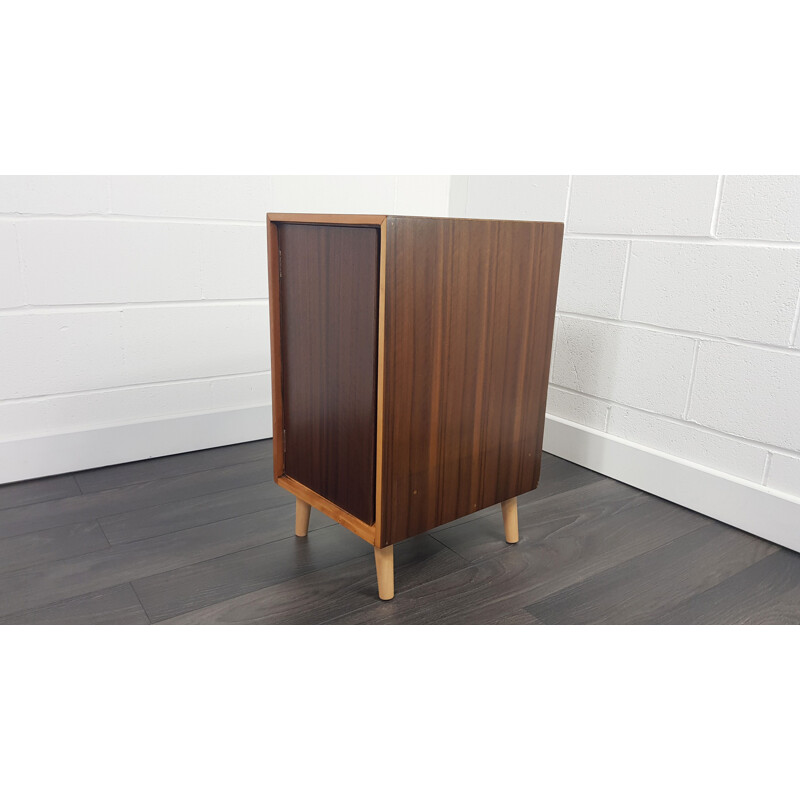 Vintage teak and walnut veneer cabinet by John and Sylvia Reid, 1950