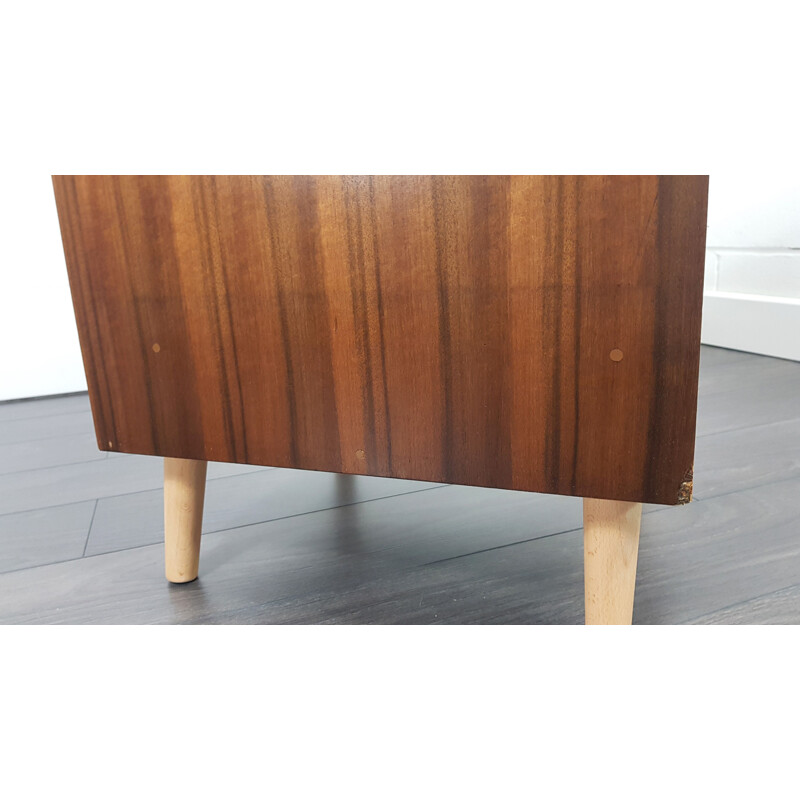 Vintage teak and walnut veneer cabinet by John and Sylvia Reid, 1950