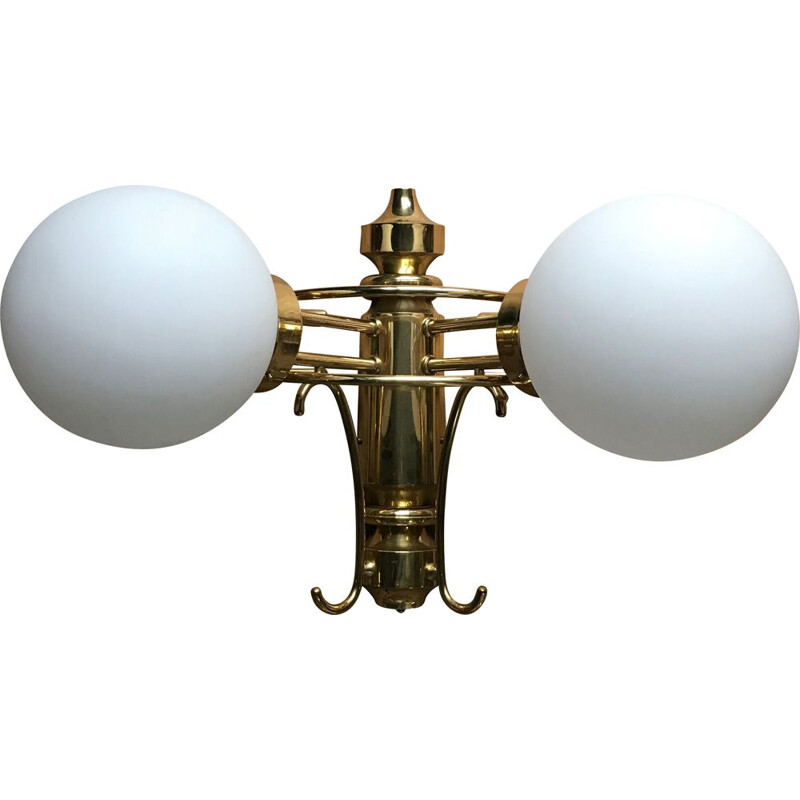 Pair of Bistro style vintage wall lights