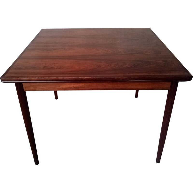 Vintage square table in rio rosewood