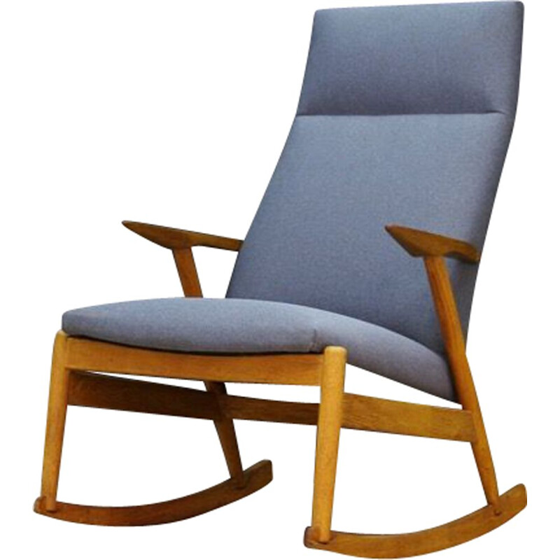 Chaise vintage grise danoise 1970