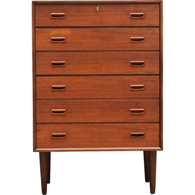 Vintage teak chest of drawers Scandinavian 1970	