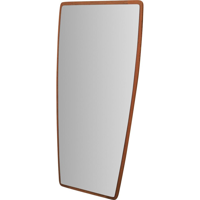 Mid century Mirror teak frame Scandinavian 1970