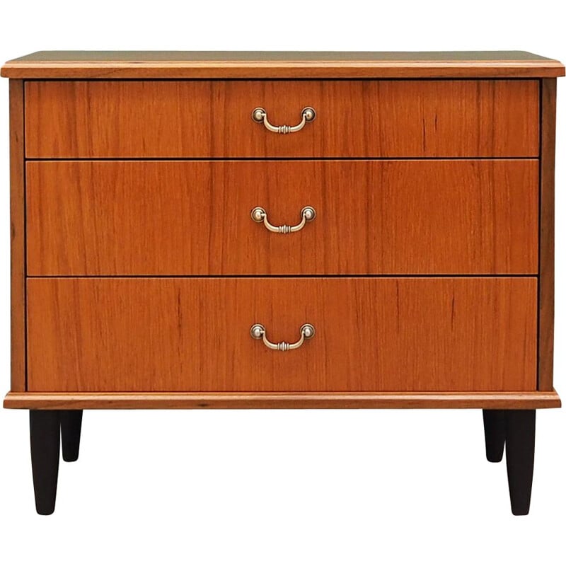 Vintage teak chest of drawers Scandinavian 1970	
