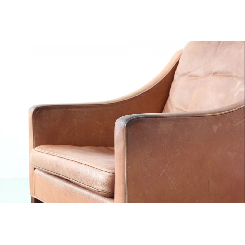 Set of 4 Scandinavian "2207" armchairs, Borge MOGENSEN - 1950s