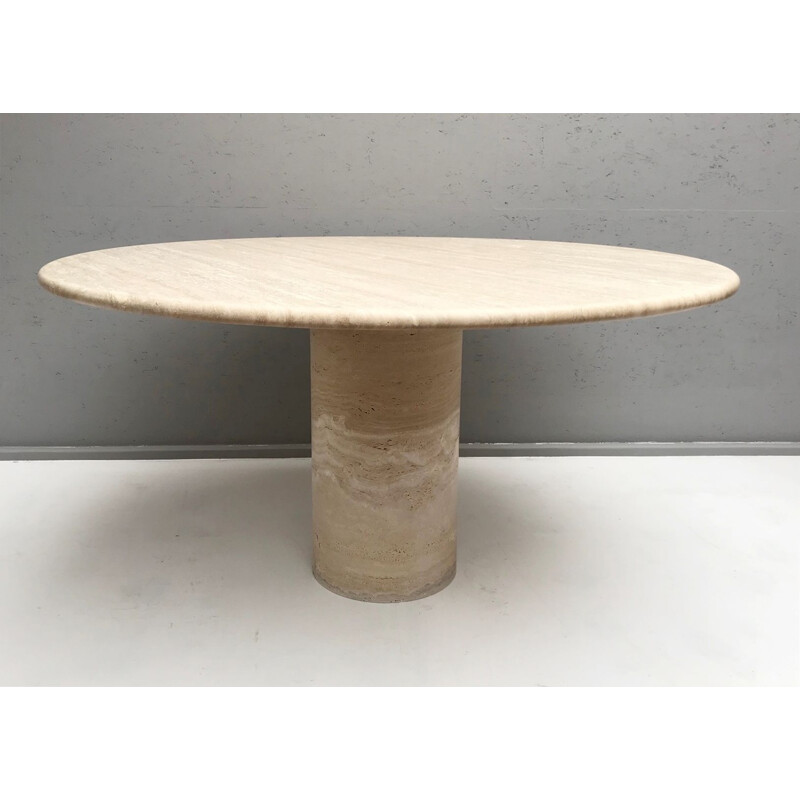 Vintage Travertine Dining Table