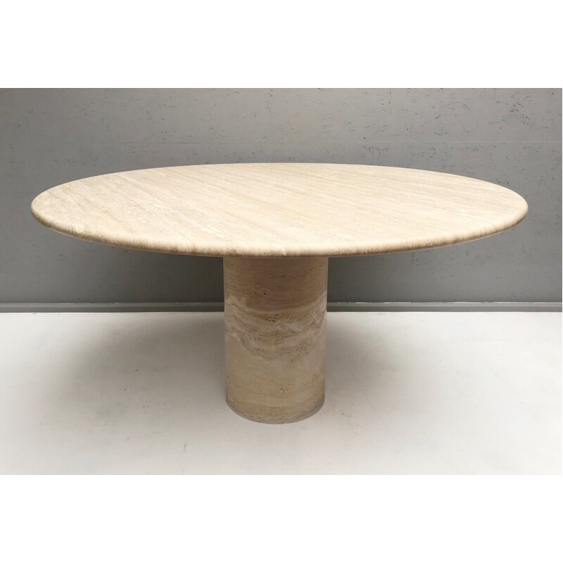 Vintage Travertine Dining Table