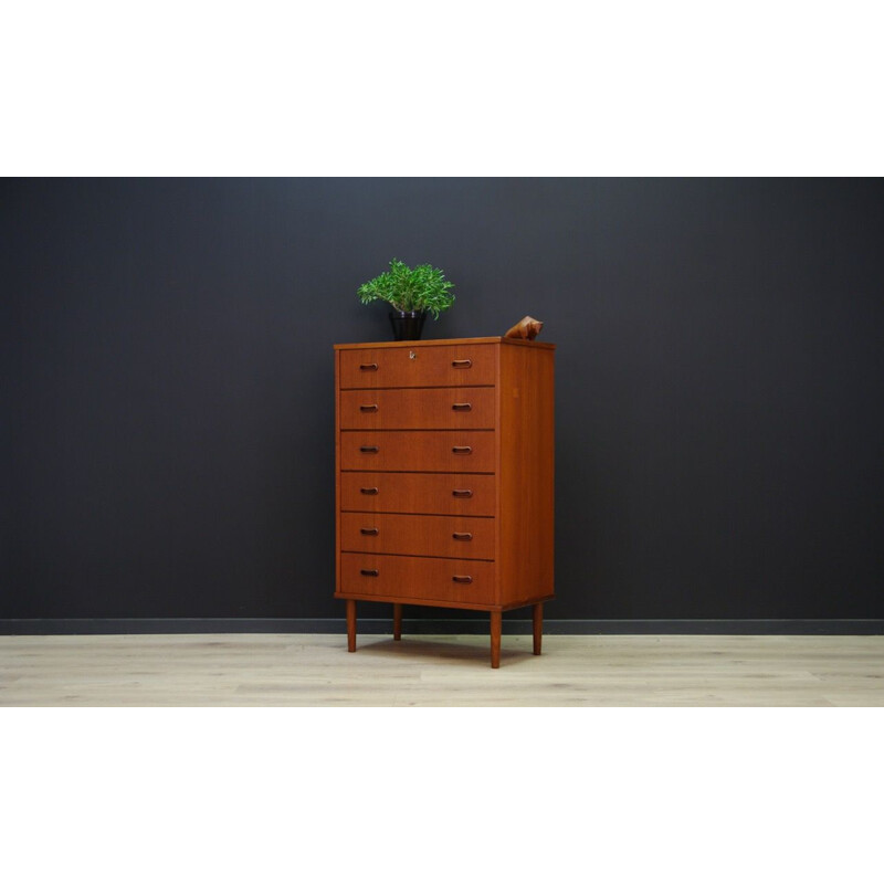 Vintage Teak chest of drawers danish 1970s