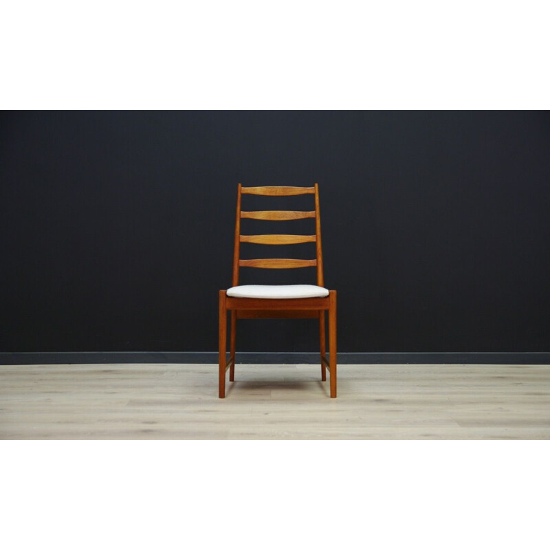 Lot of 6 vintage teak chairs for Vamo Sønderborg Scandinavian 1970s