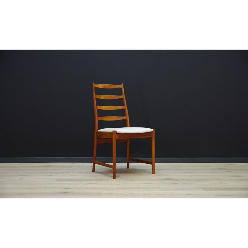 Lot of 6 vintage teak chairs for Vamo Sønderborg Scandinavian 1970s