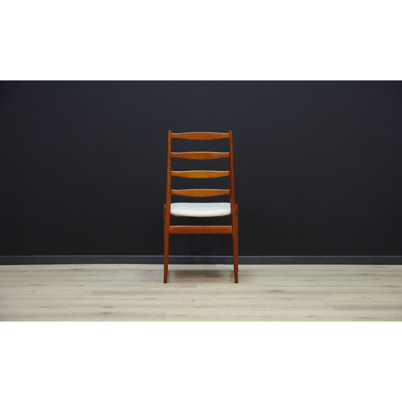 Lot of 6 vintage teak chairs for Vamo Sønderborg Scandinavian 1970s