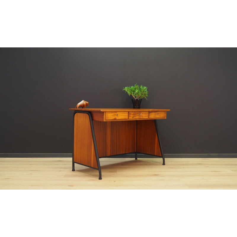 Vintage writing desk in mahogany Danish 1970s