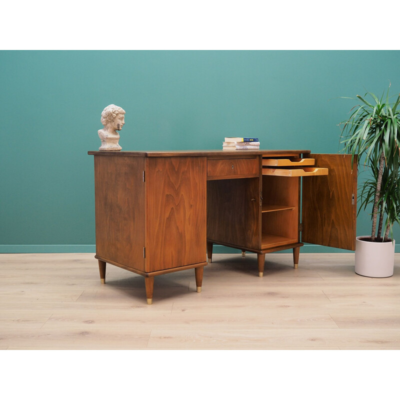 Vintage Walnut desk danish 1970s