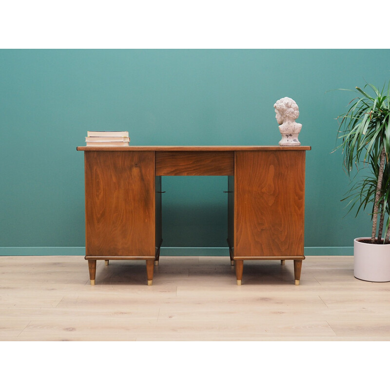 Vintage Walnut desk danish 1970s