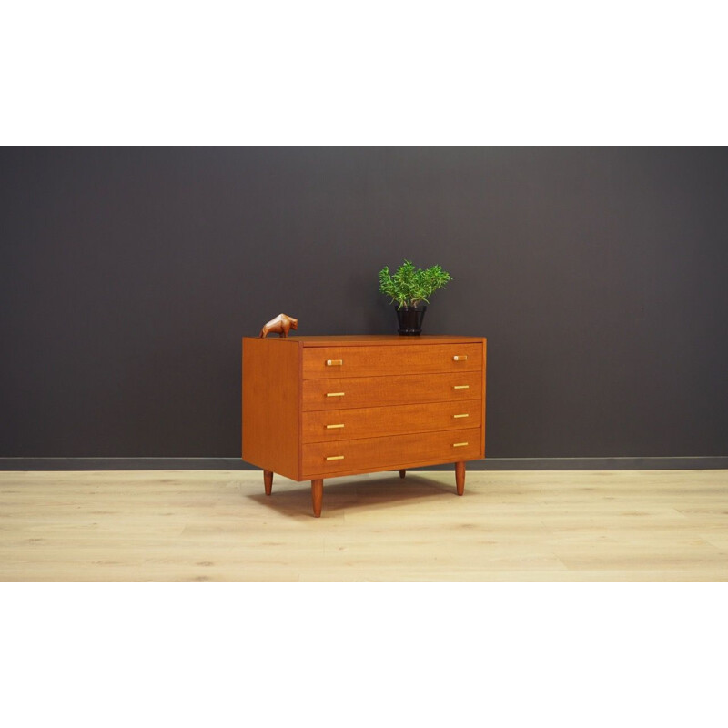 Vintage teak chest of drawers danish 1960s