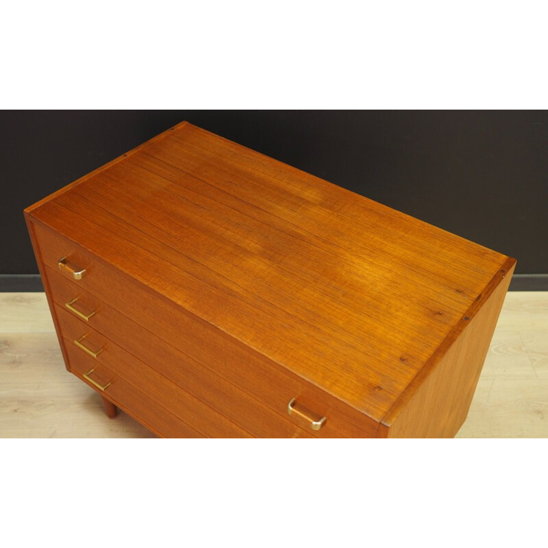 Vintage teak chest of drawers danish 1960s