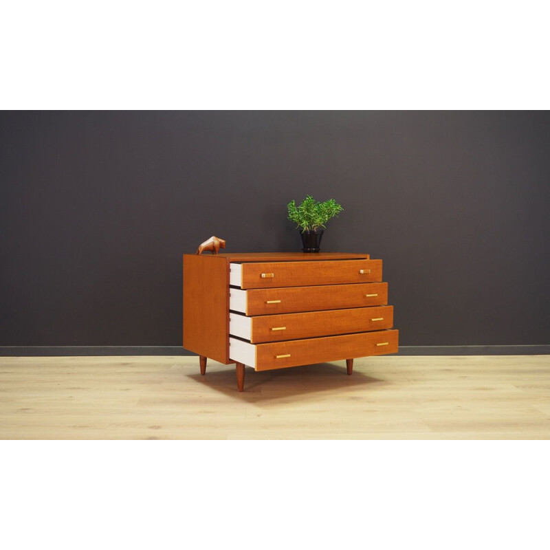 Vintage teak chest of drawers danish 1960s