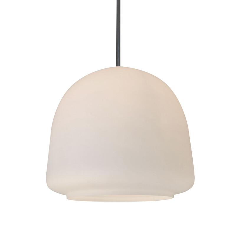 Suspension vintage cloche en opaline