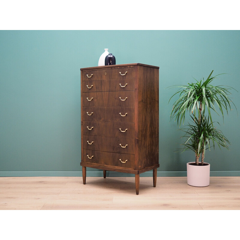 Vintage Chest of drawers walnut, Danish 1960s