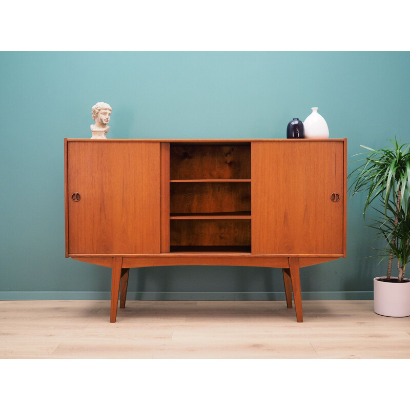 Vintage Highboard teak, Danish 1970s