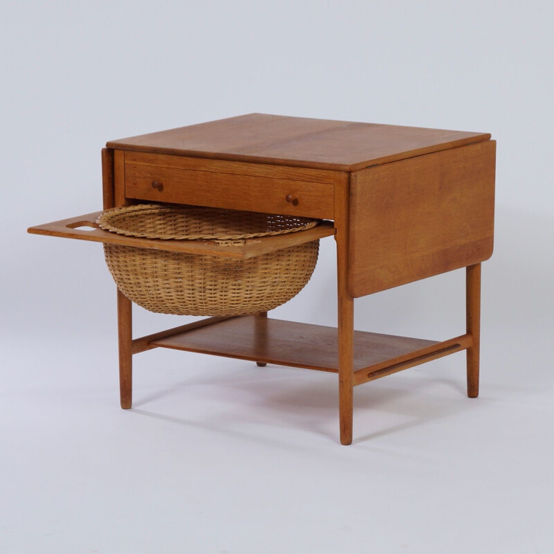 Vintage Sewing table AT33 by Hans Wegner for Andreas Tuck, 1950s