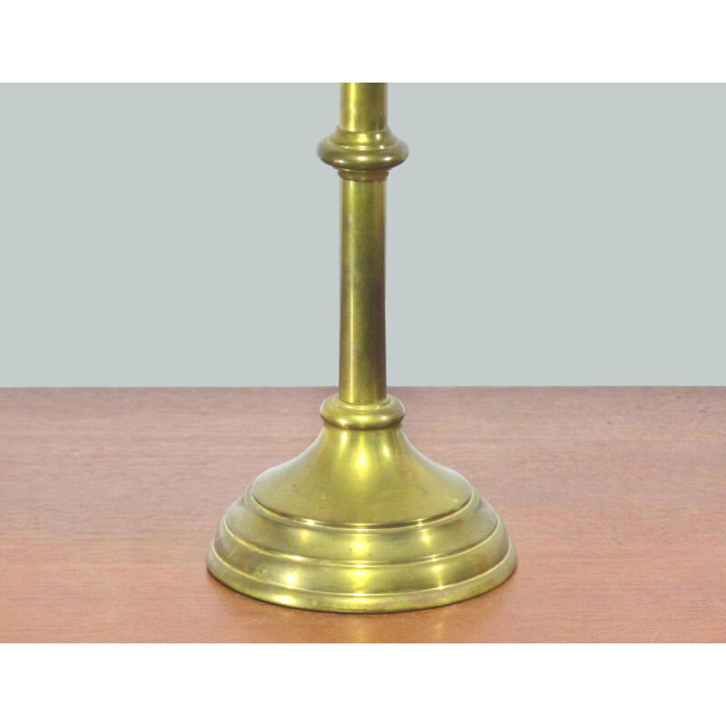 Vintage church candelabrum in gilded brass