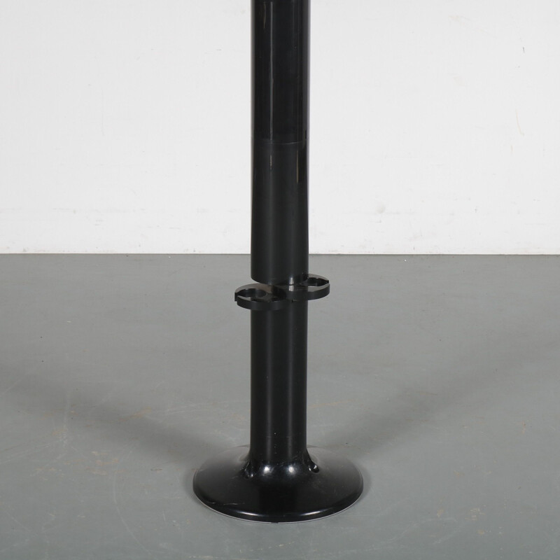 Vintage Black "Planta" coat rack by Giancarlo Piretti for Castelli, Italy 1970s