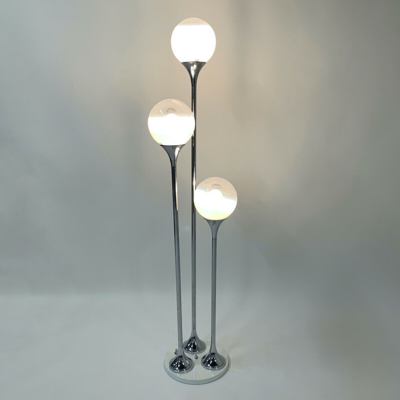 Vintage Murano Floor Lamp by Targetti Sankey, Italian 1970s