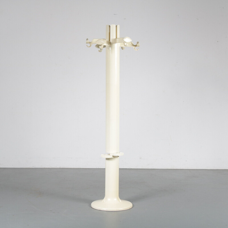 Vintage White "Planta" coat rack by Giancarlo Piretti for Castelli, Italy 1970s