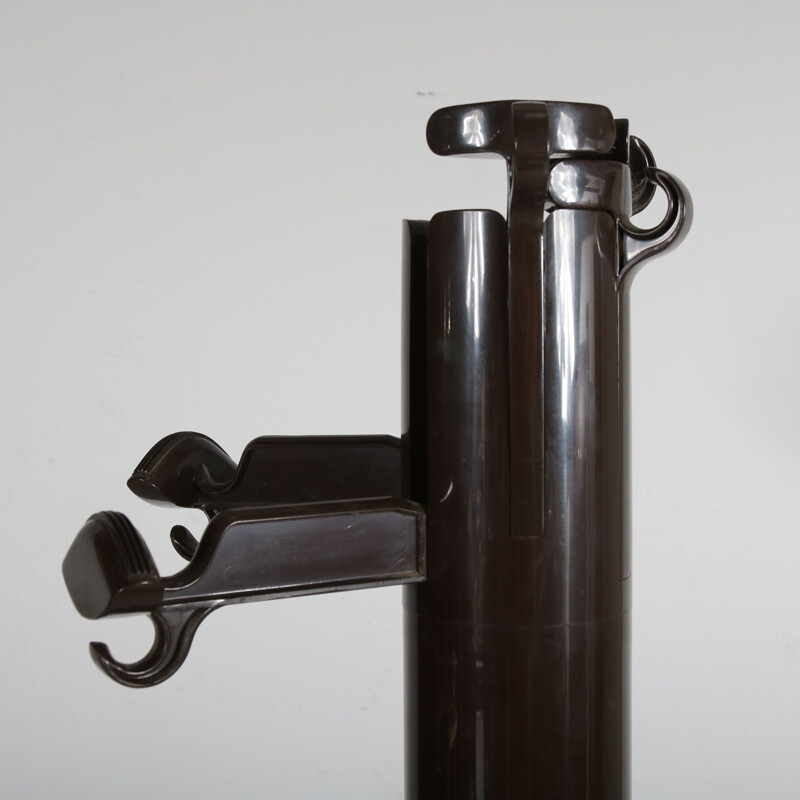 Vintage Brown "Planta" coat rack by Giancarlo Piretti for Castelli, Italy 1970s