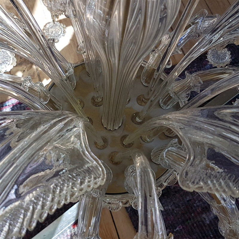 Vintage chandelier Rezzonico Murano 1970