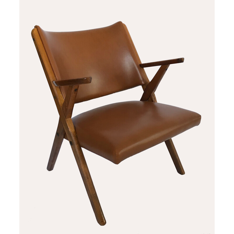Paire de fauteuils par Dal Vera Antonio & Figli, Italie années 50