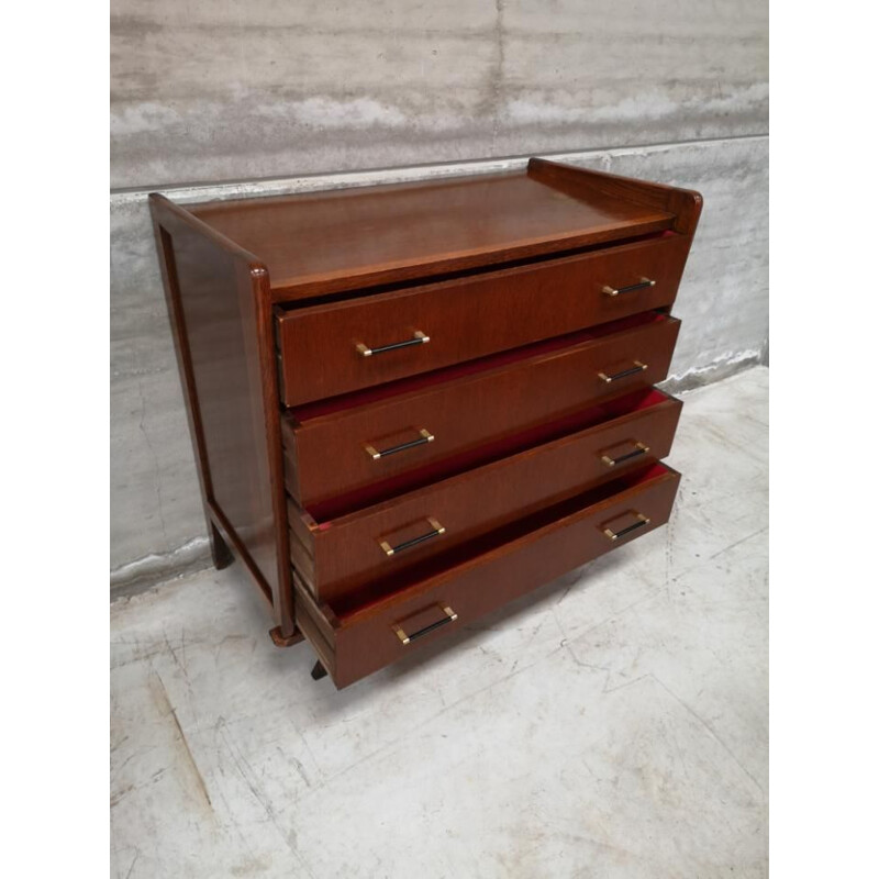 Commode vintage aux pieds compas