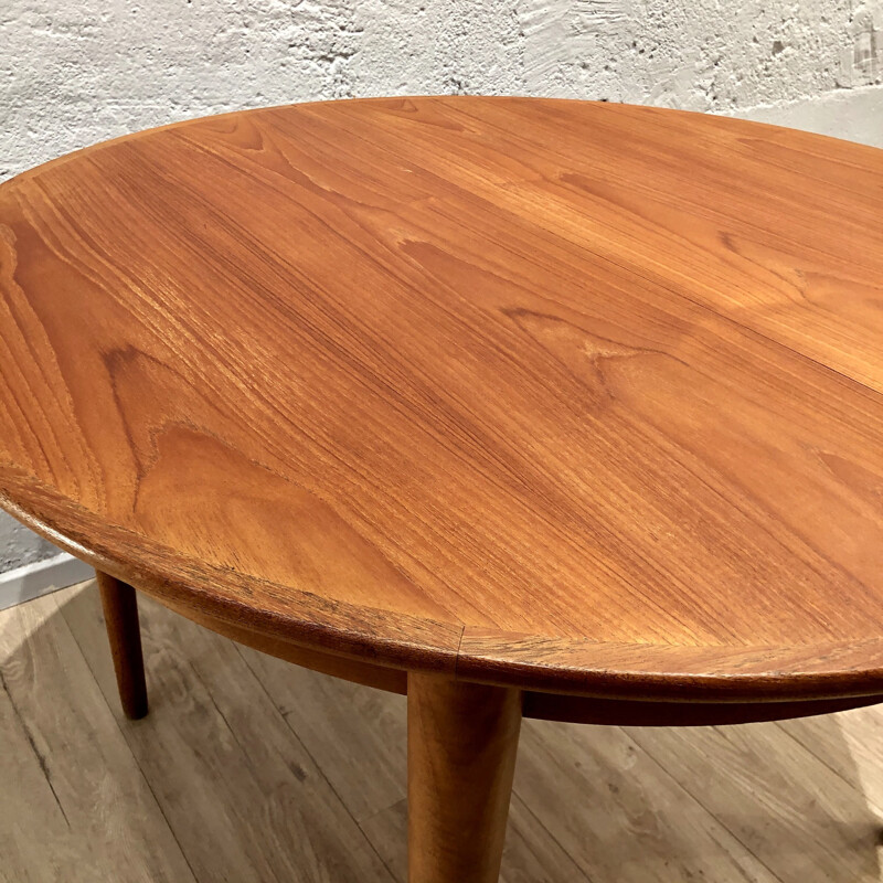 Table Vintage Henri Walter Klein en teck danoise 1960 