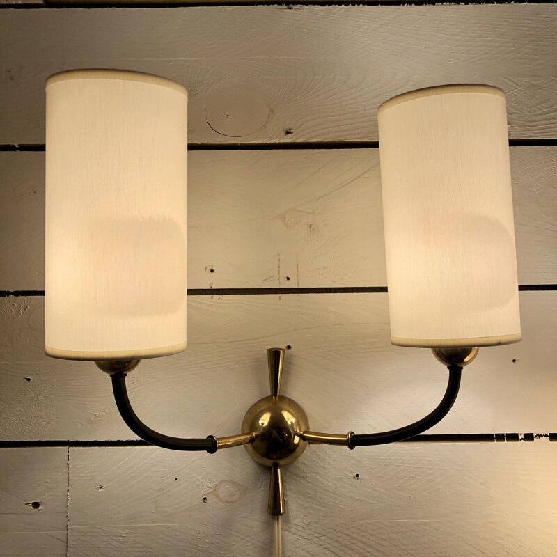 Pair of Arlus 1950 Vintage wall lights