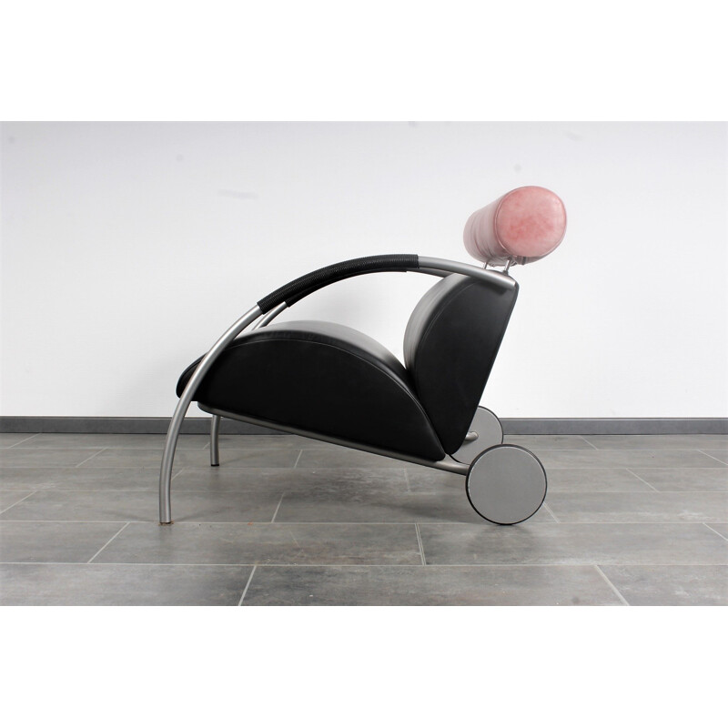 Vintage leather armchair by Peter Maly for Cor Zyklus
