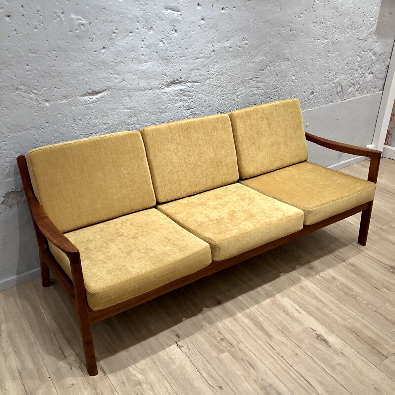 Vintage teak sofa Ole Wanscher Senator model Cado edition Denmark 1960