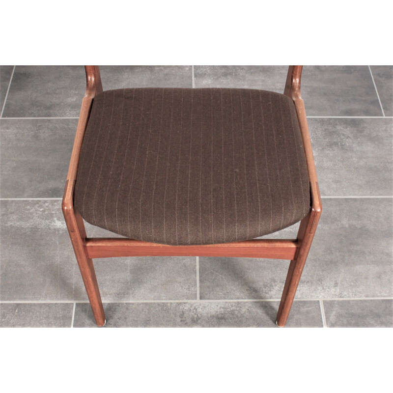 Lot de 4 chaises vintage en teck par Erik Buch pour Anderstrup