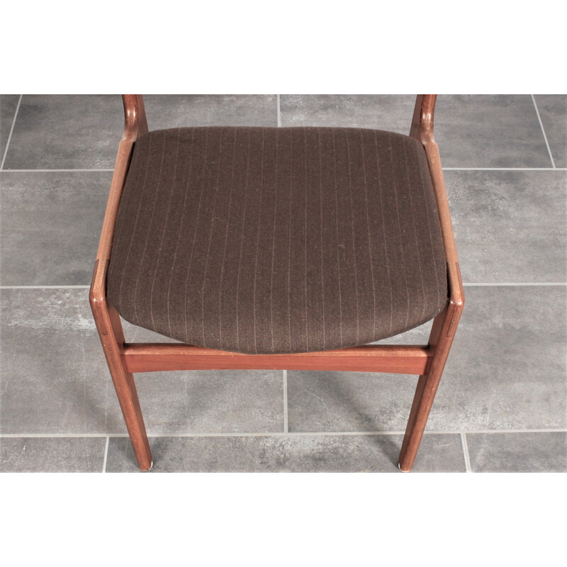 Set of 4 vintage teak chairs by Erik Buch for Anderstrup