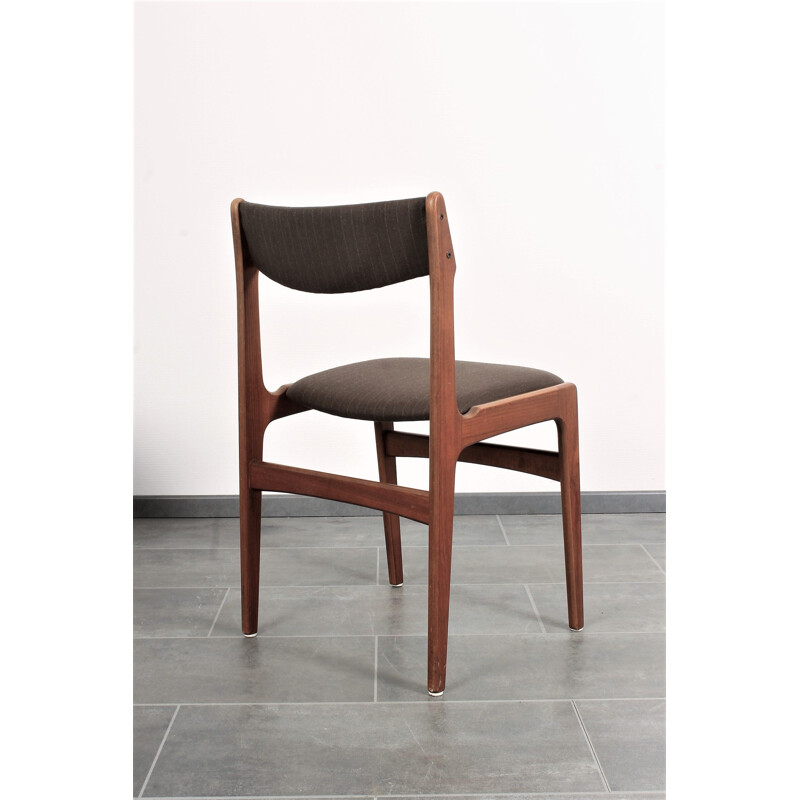 Set of 4 vintage teak chairs by Erik Buch for Anderstrup