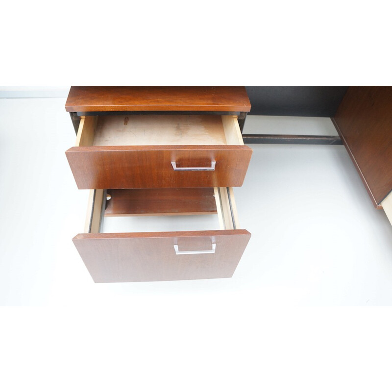 Large mid-century desk, Friso KRAMER & Coen de VRIES - 1960s