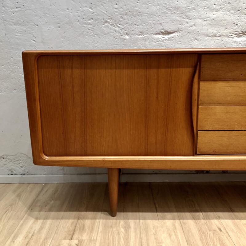 Vintage sideboard teak Bramin Henri Walter Klein blond 1960