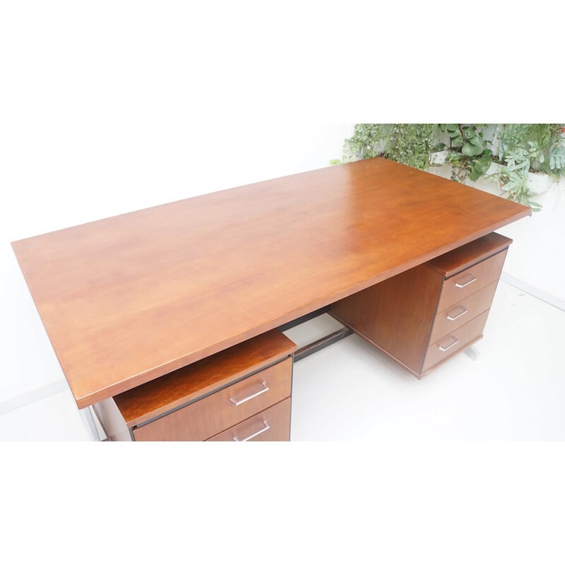 Large mid-century desk, Friso KRAMER & Coen de VRIES - 1960s