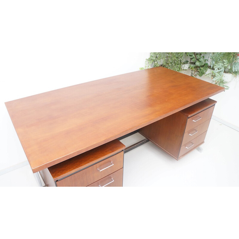 Large mid-century desk, Friso KRAMER & Coen de VRIES - 1960s
