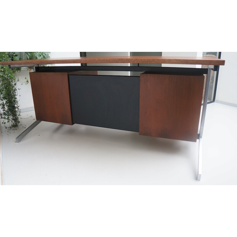 Large mid-century desk, Friso KRAMER & Coen de VRIES - 1960s