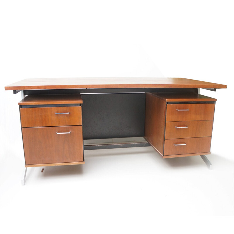 Large mid-century desk, Friso KRAMER & Coen de VRIES - 1960s