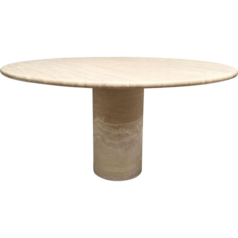 Vintage Travertine Dining Table