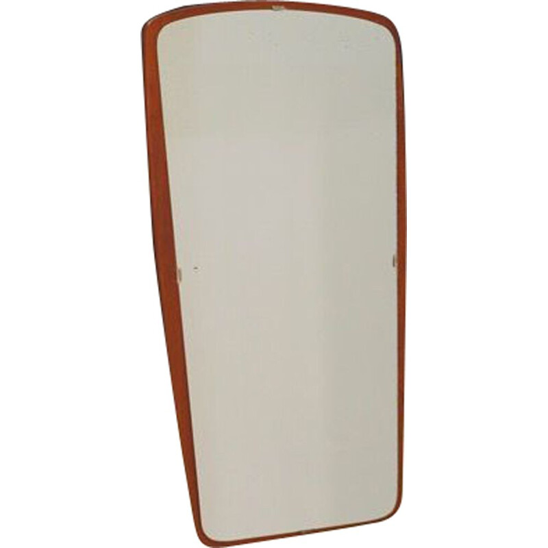 Vintage teak mirror Denmark 1960s