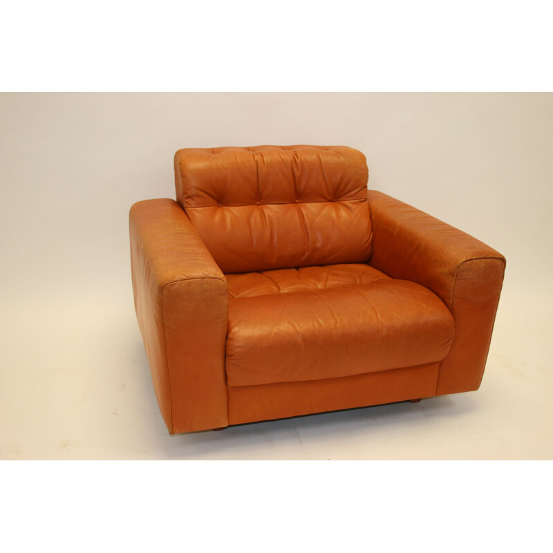 Pair of Vintage DS40 Club chair from de Sede Cognac leather 1970s