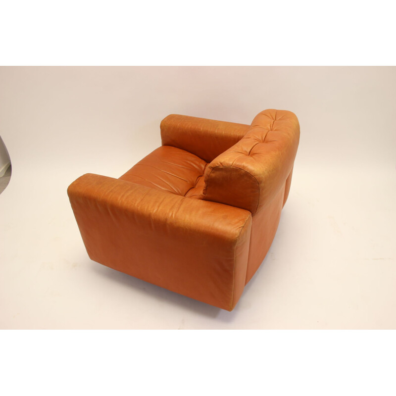 Pair of Vintage DS40 Club chair from de Sede Cognac leather 1970s